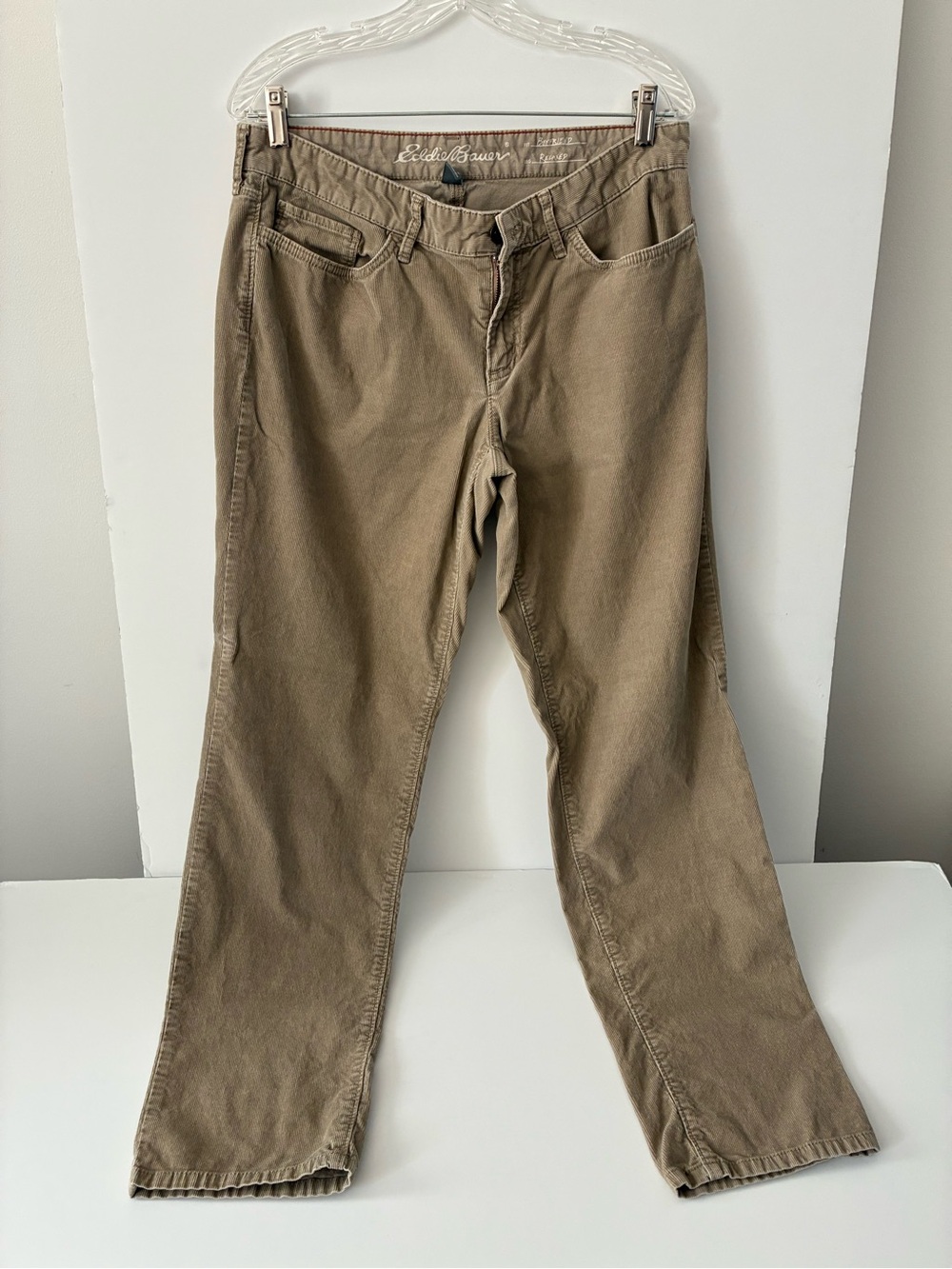 Eddie Bauer Relaxed Fit Tan Boyfriend Corduroy Pants - Women’s size 10